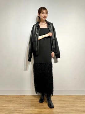 「Whim Gazette（ウィムガゼット）のアイテム（ブルゾン）」を使った、WhimGazette_officialさん（レディース・166cm）の秋コーディネート