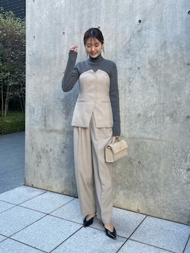 「Whim Gazette（ウィムガゼット）のアイテム（その他トップス）」を使った、WhimGazette_officialさん（レディース・166cm）の秋コーディネート