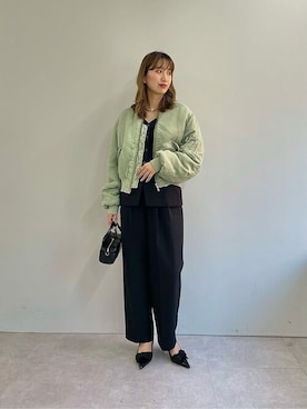 「Whim Gazette（ウィムガゼット）のアイテム（その他トップス）」を使った、WhimGazette_officialさん（レディース・167cm）の秋コーディネート