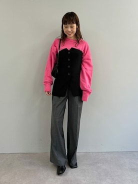 「Whim Gazette（ウィムガゼット）のアイテム（その他トップス）」を使った、WhimGazette_officialさん（レディース・158cm）の秋コーディネート