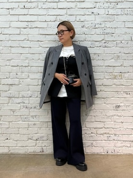 「Whim Gazette（ウィムガゼット）のアイテム（その他トップス）」を使った、WhimGazette_officialさん（レディース・156cm）の秋コーディネート
