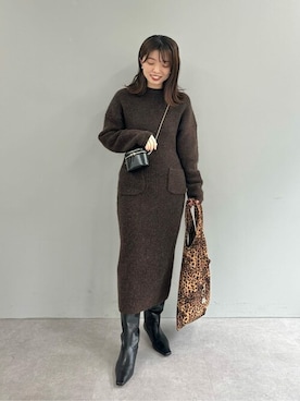 「Whim Gazette（ウィムガゼット）のアイテム（ブーツ）」を使った、WhimGazette_officialさん（レディース・158cm）の秋コーディネート