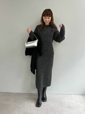 「Whim Gazette（ウィムガゼット）のアイテム（ブーツ）」を使った、WhimGazette_officialさん（レディース・158cm）の秋コーディネート