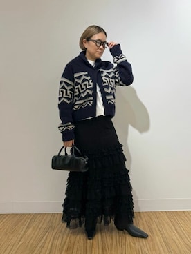 「Whim Gazette（ウィムガゼット）のアイテム（ブーツ）」を使った、WhimGazette_officialさん（レディース・156cm）の秋コーディネート