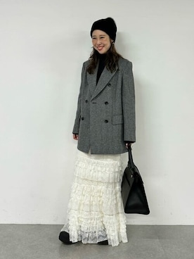 「Whim Gazette（ウィムガゼット）のアイテム（ニットキャップ/ビーニー）」を使った、WhimGazette_officialさん（レディース・158cm）の秋コーディネート