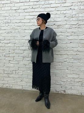 「Whim Gazette（ウィムガゼット）のアイテム（ブーツ）」を使った、WhimGazette_officialさん（レディース・156cm）の秋コーディネート