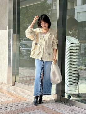 「Whim Gazette（ウィムガゼット）のアイテム（ブーツ）」を使った、WhimGazette_officialさん（レディース・167cm）の秋コーディネート