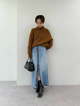 「Whim Gazette（ウィムガゼット）のアイテム（ブーツ）」を使った、WhimGazette_officialさん（レディース・160cm）の秋コーディネート