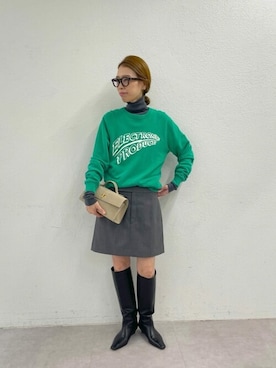「Whim Gazette（ウィムガゼット）のアイテム（ブーツ）」を使った、WhimGazette_officialさん（レディース・162cm）の秋コーディネート