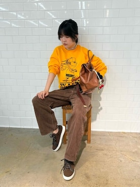 「Whim Gazette（ウィムガゼット）のアイテム（スニーカー）」を使った、WhimGazette_officialさん（レディース・167cm）の秋コーディネート