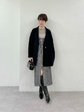 「Whim Gazette（ウィムガゼット）のアイテム（その他アウター）」を使った、WhimGazette_officialさん（レディース・165cm）の秋コーディネート