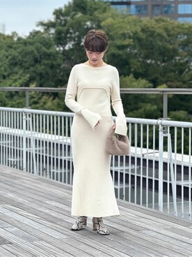 「Whim Gazette（ウィムガゼット）のアイテム（ブーツ）」を使った、WhimGazette_officialさん（レディース・165cm）の秋コーディネート