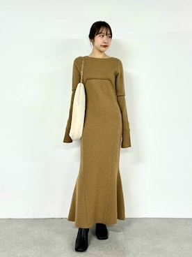 「Whim Gazette（ウィムガゼット）のアイテム（ブーツ）」を使った、WhimGazette_officialさん（レディース・157cm）の秋コーディネート