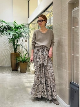 「Whim Gazette（ウィムガゼット）のアイテム（ブーツ）」を使った、WhimGazette_officialさん（レディース・162cm）の秋コーディネート