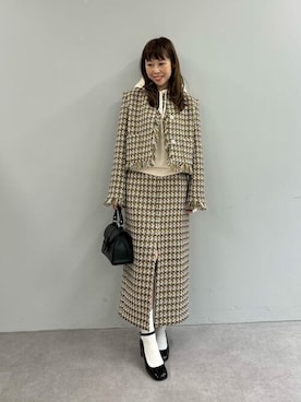 「Whim Gazette（ウィムガゼット）のアイテム（その他アウター）」を使った、WhimGazette_officialさん（レディース・158cm）の冬コーディネート