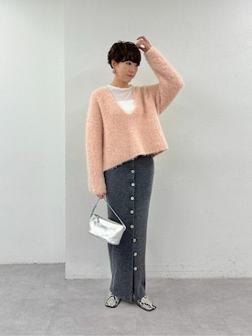 「Whim Gazette（ウィムガゼット）のアイテム（ブーツ）」を使った、WhimGazette_officialさん（レディース・165cm）の冬コーディネート