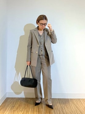 「Whim Gazette（ウィムガゼット）のアイテム（その他アウター）」を使った、WhimGazette_officialさん（レディース・156cm）の冬コーディネート