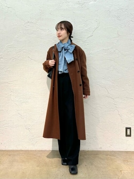 「Whim Gazette（ウィムガゼット）のアイテム（ブーツ）」を使った、WhimGazette_officialさん（レディース・157cm）の冬コーディネート