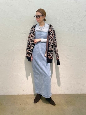 「Whim Gazette（ウィムガゼット）のアイテム（ブーツ）」を使った、WhimGazette_officialさん（レディース・162cm）の冬コーディネート