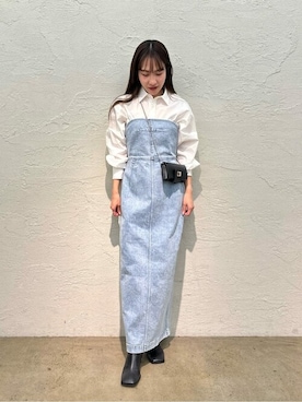 「Whim Gazette（ウィムガゼット）のアイテム（ブーツ）」を使った、WhimGazette_officialさん（レディース・157cm）の冬コーディネート