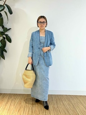 「Whim Gazette（ウィムガゼット）のアイテム（その他アウター）」を使った、WhimGazette_officialさん（レディース・156cm）の冬コーディネート