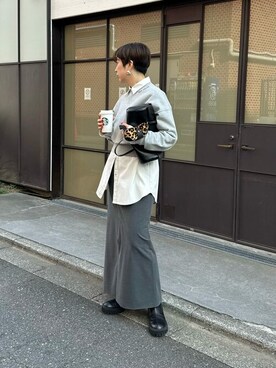 「THE PAUSE（ザ ポーズ）のアイテム（スカート）」を使った、WhimGazette_officialさん（レディース・160cm）の冬コーディネート