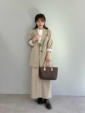 「THE PAUSE（ザ ポーズ）のアイテム（スカート）」を使った、WhimGazette_officialさん（レディース・158cm）の冬コーディネート