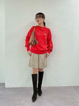 「Whim Gazette（ウィムガゼット）のアイテム（ブーツ）」を使った、WhimGazette_officialさん（レディース・167cm）の冬コーディネート