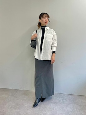 「Whim Gazette（ウィムガゼット）のアイテム（ブーツ）」を使った、WhimGazette_officialさん（レディース・167cm）の冬コーディネート