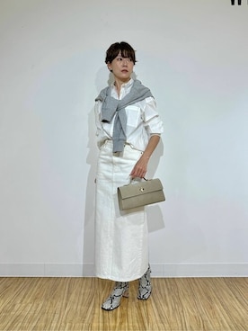 「Whim Gazette（ウィムガゼット）のアイテム（ブーツ）」を使った、WhimGazette_officialさん（レディース・165cm）の冬コーディネート