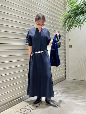 「Whim Gazette（ウィムガゼット）のアイテム（ブーツ）」を使った、WhimGazette_officialさん（レディース・158cm）の冬コーディネート