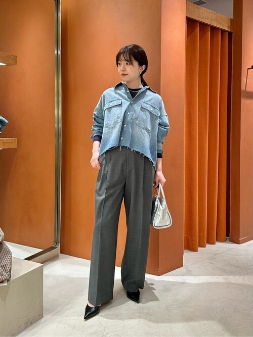 ウィムガゼット　DENIM ストレッチプルオーバー ウィムガゼットDENIM ストレッチプルオーバー