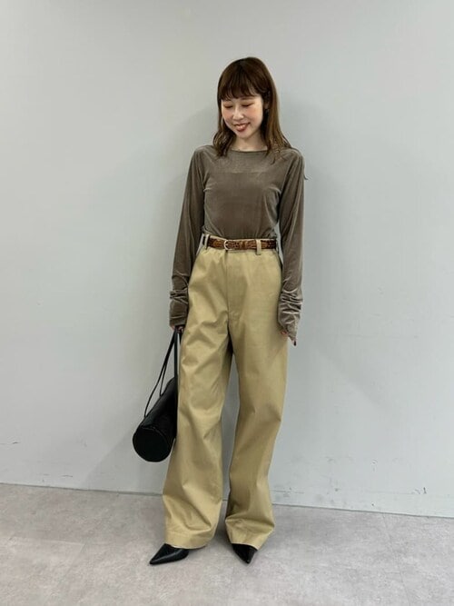 シアーベロアバックシャンカットソー（Tシャツ/カットソー