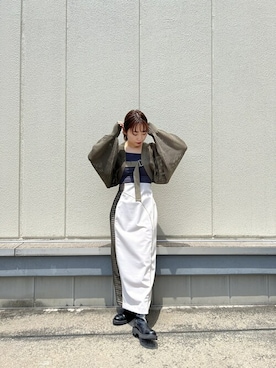 「アイテム（タンクトップ、グレー系）」を使った、nao34atさん（レディース・149cm）の夏コーディネート