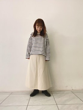 「pou dou dou」｜よしかわさん（レディース・151cm）の春コーディネート