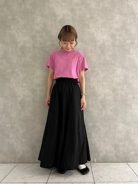 「POU DOU DOU（プードゥドゥ）のアイテム」を使った、よしかわさん（レディース・151cm）の春コーディネート