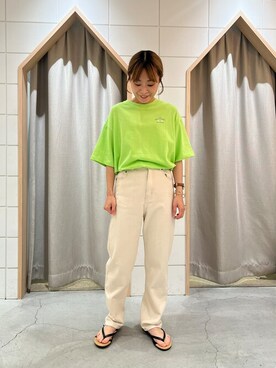 「POU DOU DOU（プードゥドゥ）のアイテム」を使った、よしかわさん（レディース・151cm）の夏コーディネート
