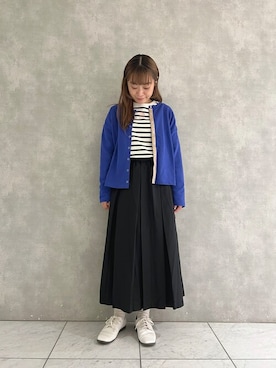 「POU DOU DOU（プードゥドゥ）のアイテム」を使った、よしかわさん（レディース・151cm）の秋コーディネート