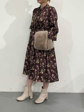 「ketty（ケティ）のアイテム（ワンピース）」を使った、kettyさん（レディース・153cm）の秋コーディネート
