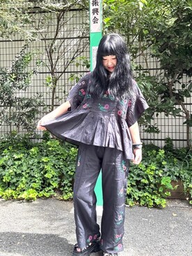 fukuchanさん（レディース・154cm）の夏コーディネート