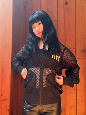 「シャツ 」｜「アイテム（ブルゾン）」を使った、fukuchanさん（レディース・154cm）の夏コーディネート