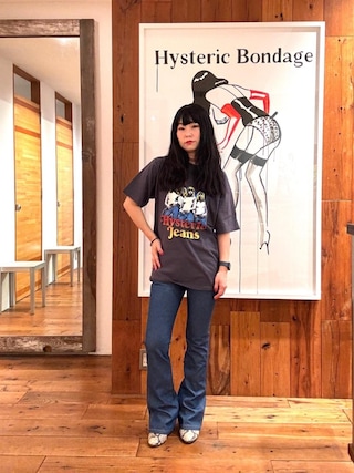 HYSTERIC GLAMOUR(ヒステリックグラマー)の「ブロークンデニム HYSTERIC GLAMOUR(ヒステリックグラマー)の「ブロークンデニム