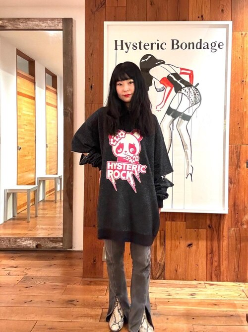 HYSTERIC GLAMOUR ワンピース ROCK PANDA レディース : ZOZOTOWN