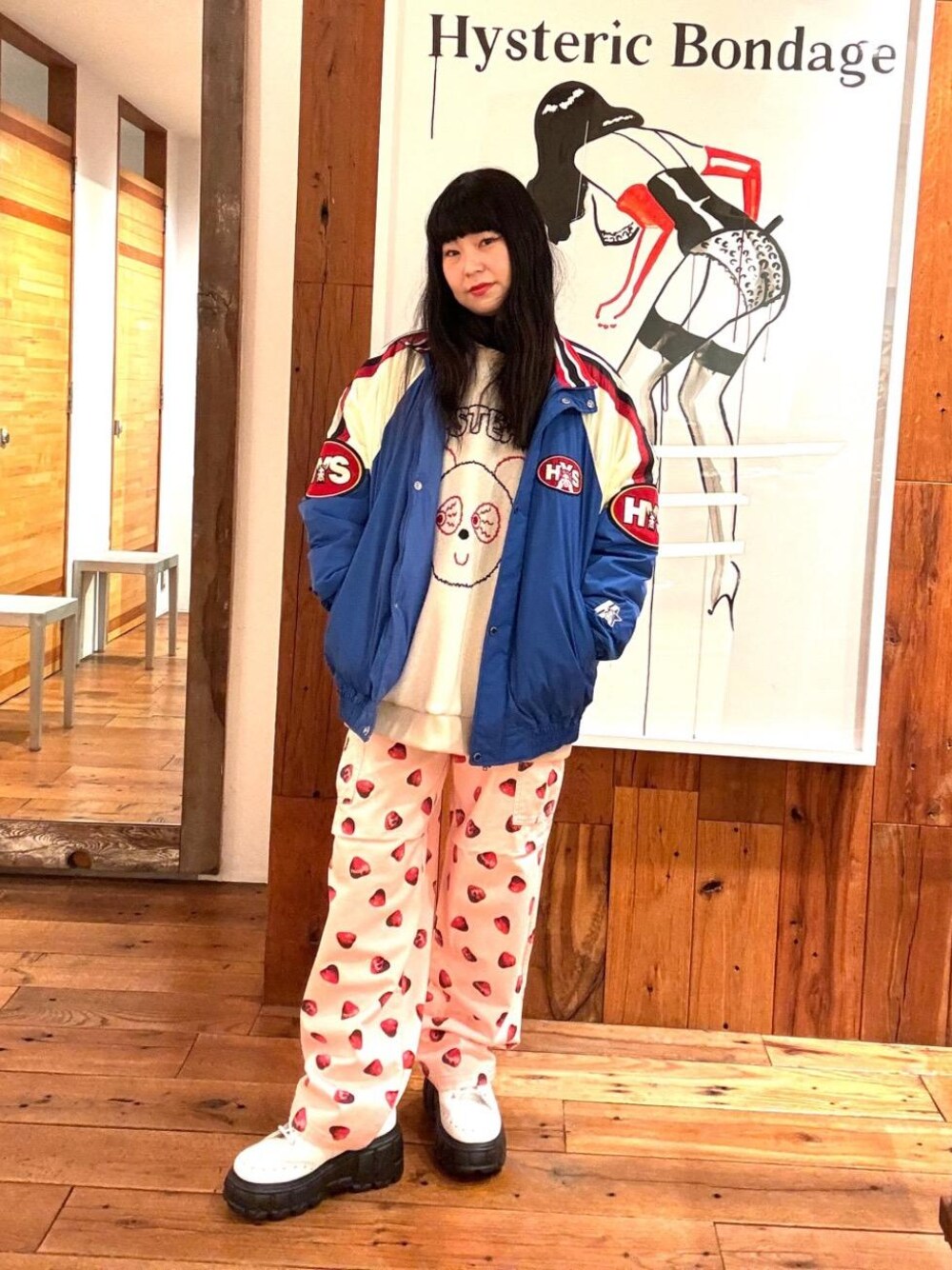 HYSTERIC GLAMOUR（ヒステリックグラマー）の「SKULL BERRY柄 カーゴ