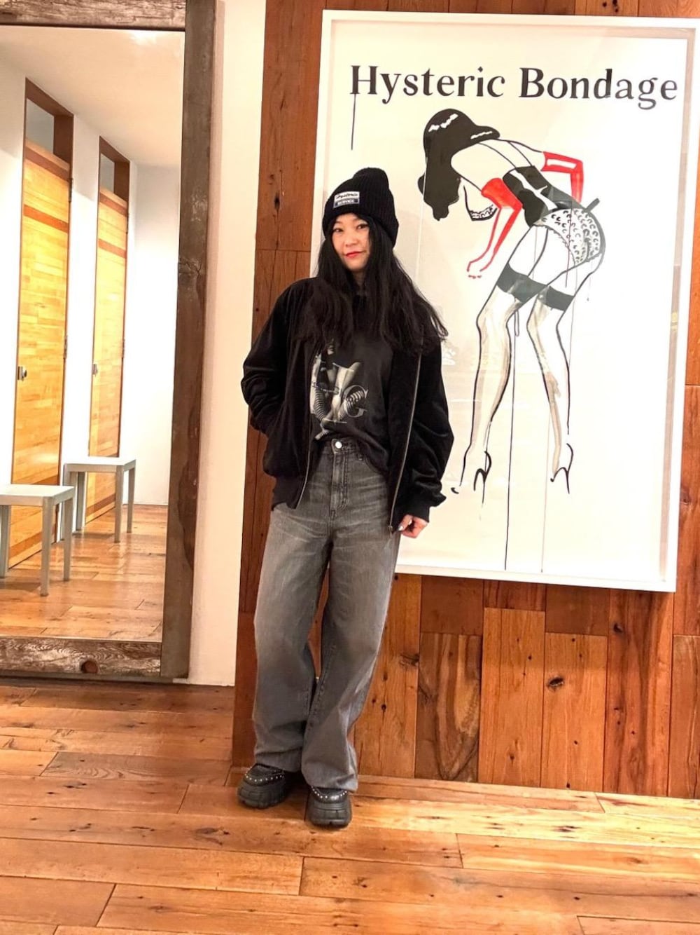 HYSTERIC GLAMOUR（ヒステリックグラマー）の「BAD ASS MAMA刺繍
