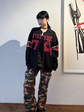 「HYSTERIC GLAMOUR（ヒステリックグラマー）のアイテム（その他アウター）」を使った、fukuchanさん（レディース・154cm）の春コーディネート