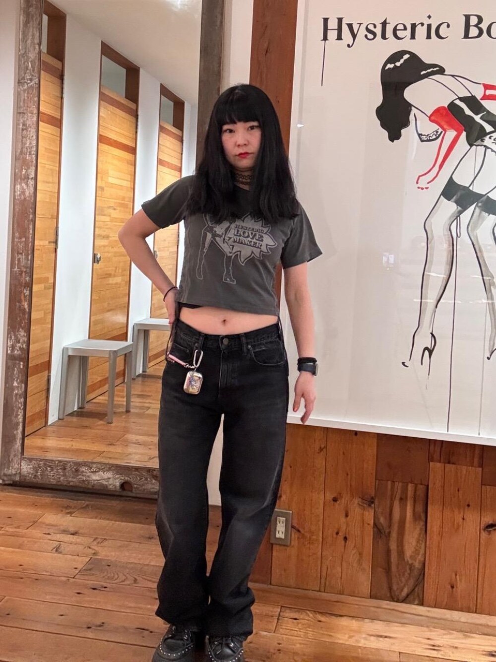 HYSTERIC GLAMOUR（ヒステリックグラマー）の「LOVE MAKER チビTシャツ