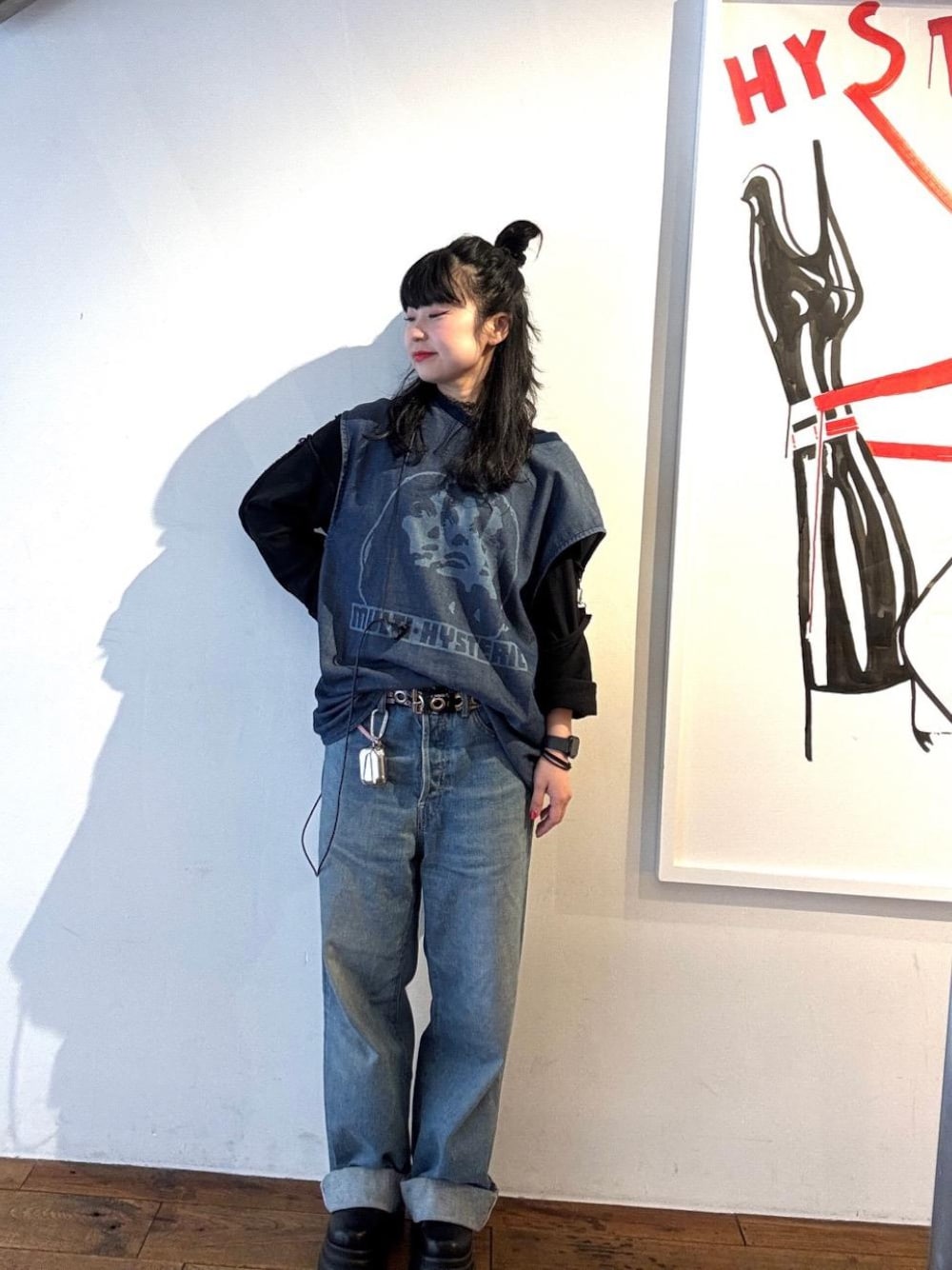 ヒスベア HYSTERIC BEAR BAG リメイクプルオーバーシャツ HYSTERIC GLAMOUR（ヒステリックグラマー）の「HYS BEAR プル