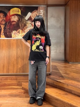 「ワイドパンツ 」｜「アイテム（パンツ）」を使った、fukuchanさん（レディース・154cm）の春コーディネート