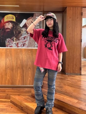 「シャツ 」｜「アイテム（帽子）」を使った、fukuchanさん（レディース・154cm）の夏コーディネート